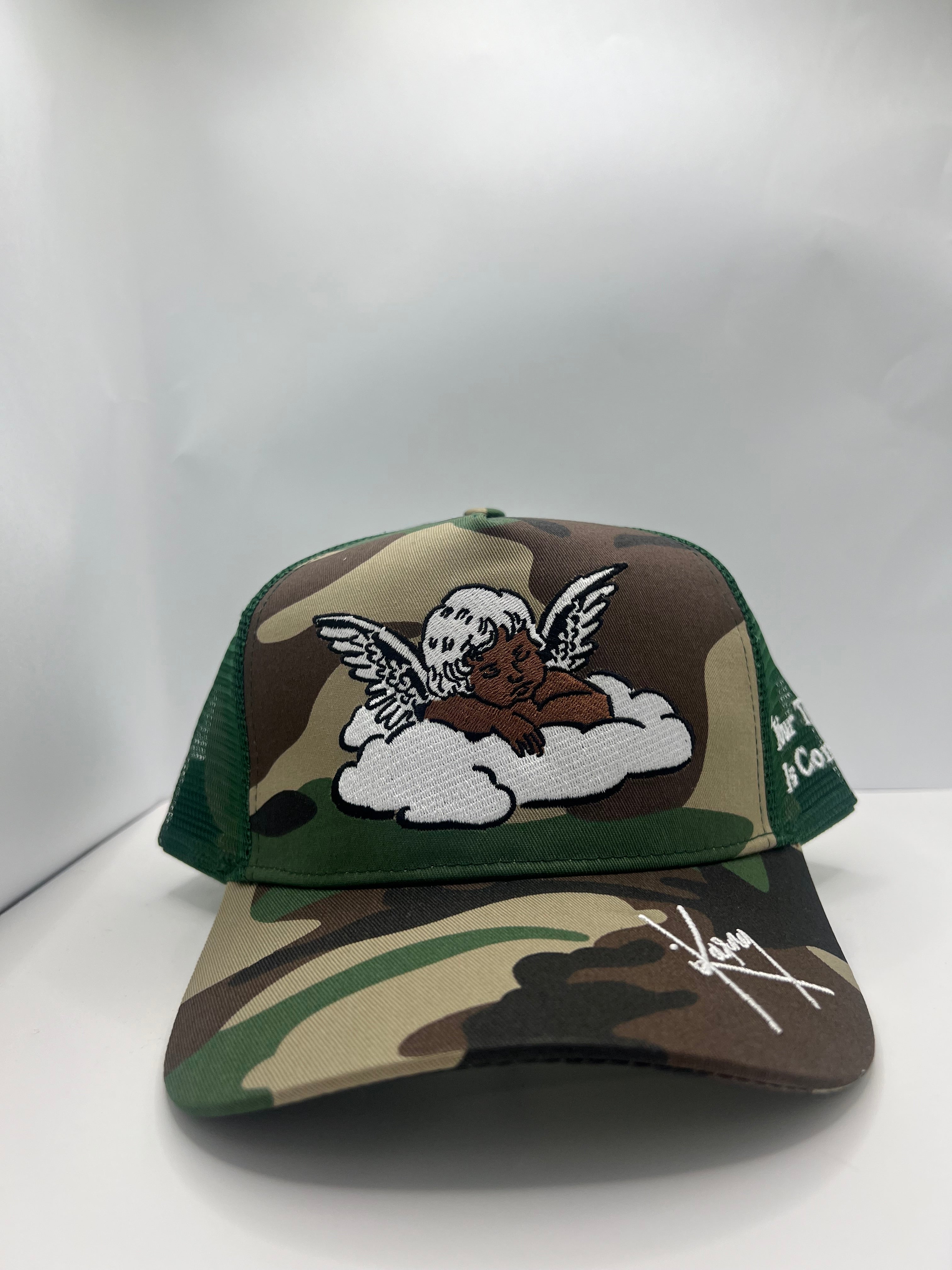 Camo Baby Angel Trucker Hat Mesh Limited