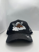 Load image into Gallery viewer, Jean Denim Baby Angel Trucker Hat!
